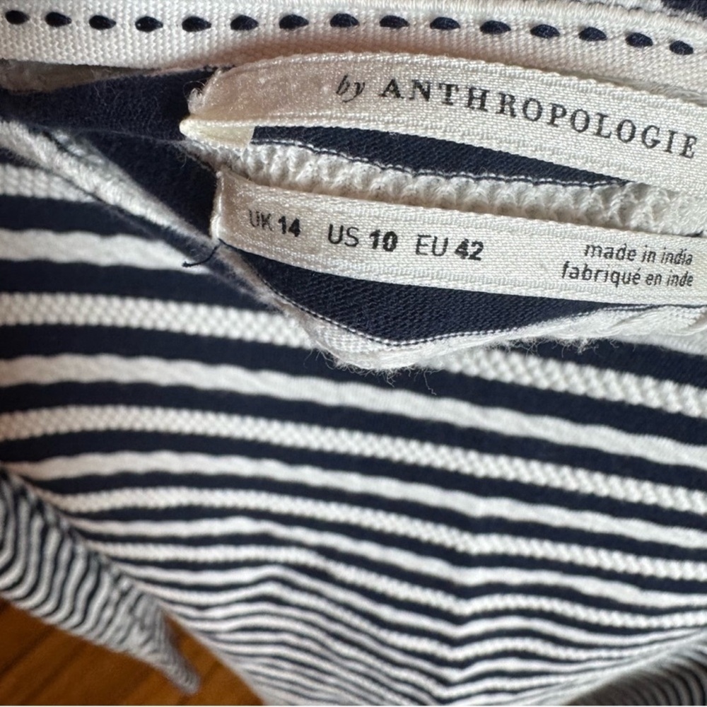 Anthropologie Navy and White Striped Sweatshirt - Picture 4 of 5